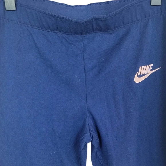 Nike Girl’s Cropped Graphic Active Leggings Size L - Picture 3 of 9